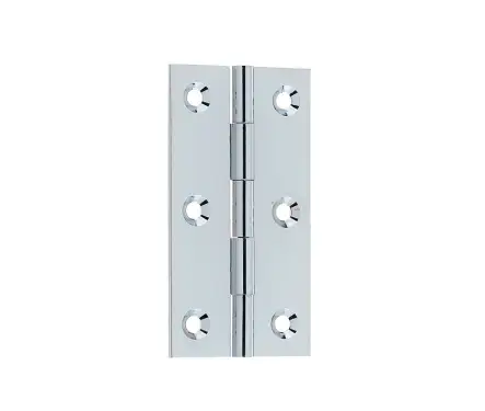 Click Here To Enlarge This Photo Of J9114PC Frelan Hardware Plain Butt Hinges 76mm x 42mm x 1.5mm Polished Chrome