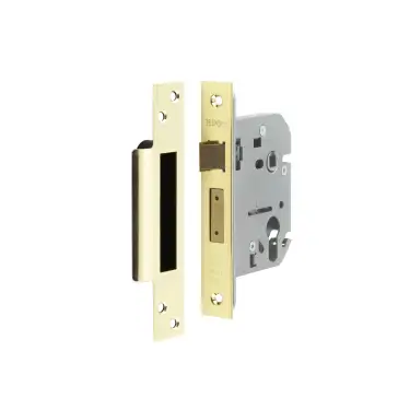 Click Here To Enlarge This Photo Of JL1051PB Frelan Hardware Jedo Euro Profile Sashlock 76mm Polished Brass