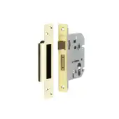 JL1051PB Frelan Hardware Jedo Euro Profile Sashlock 76mm Polished Brass