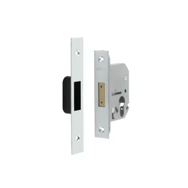Click Here To Enlarge This Photo Of JL1060SC Frelan Hardware Jedo Euro Profile Deadlock 65mm Satin Chrome