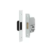 JL1060SC Frelan Hardware Jedo Euro Profile Deadlock 65mm Satin Chrome
