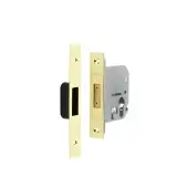 JL1061PB Frelan Hardware Jedo Euro Profile Deadlock 76mm Polished Brass