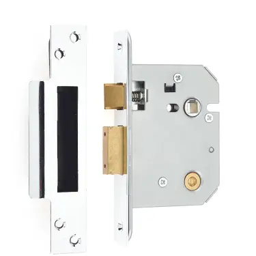 Click Here To Enlarge This Photo Of JL1071PC Frelan Hardware Jedo Bathroom Lock 64mm Polished Chrome