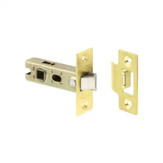 JL123EB Frelan Hardware Jedo Kontrax Tubular Mortice Latch 76mm Electro Brass