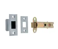 JL6666S-150 Frelan Hardware Jedo Double Sprung Tubular Latch 150mm Polished Brass / Satin Chrome