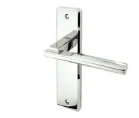 JV3013PC Frelan Hardware Delta Suite Door Handles on Latchplate Polished Chrome