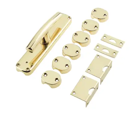 Click Here To Enlarge This Photo Of JV633PB Frelan Hardware Jedo Espagnolette Bolt Polished Brass