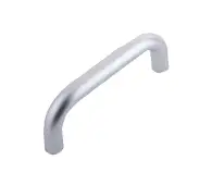 SAA150 Frelan Hardware Aluminium 150mm x 19mm D Shape Pull Handle (Bolt Through Fixing) Satin Anodised Aluminium