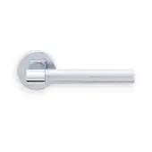 HN5CP Carlisle Brass Manital 'Hey Rete' Lever Handle on Round Rose - Polished Chrome