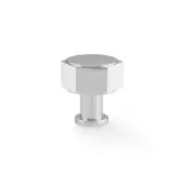 AW828-33-PC - Alexander & Wilks Vesper Hex 33mm Cabinet Knob - Polished Chrome