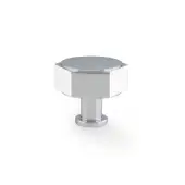 AW828-40-PC - Alexander & Wilks Vesper Hex 40mm Cabinet Knob - Polished Chrome