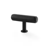 AW829-55-BL - Alexander & Wilks Vesper Hex 55mm T-Bar Cabinet Knob - Black
