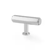 AW829-55-PC - Alexander & Wilks Vesper Hex 55mm T-Bar Cabinet Knob - Polished Chrome
