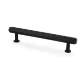 AW830-128-BL - Alexander & Wilks Vesper Hex T-Bar Cabinet Pull - Black - 128mm c/c