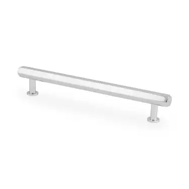 Click Here To Enlarge This Photo Of AW830-128-PC - Alexander & Wilks Vesper Hex T-Bar Cabinet Pull - Polished Chrome - 128mm c/c