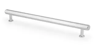 AW830-224-PC - Alexander & Wilks Vesper Hex T-Bar Cabinet Pull - Polished Chrome - 224mm c/c