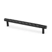 AW846-160-BL - Alexander & Wilks Diamond Cut T-Bar Cabinet Pull - Black - 160mm c/c