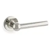 AW250PNPVD - Alexander & Wilks Siskin Lever on Round Rose - Polished Nickel PVD