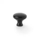 AW836-32-BL - Alexander & Wilks Wade Round Cupboard Knob 32mm - Black