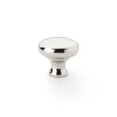 AW836-32-PN - Alexander & Wilks Wade Round Cupboard Knob 32mm - Polished Nickel