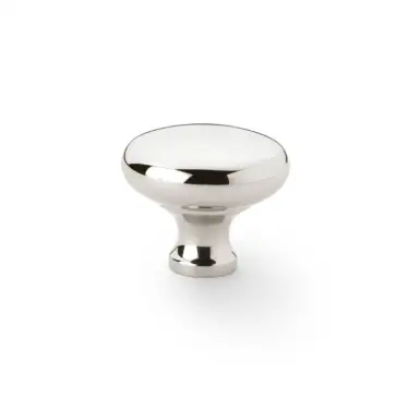Click Here To Enlarge This Photo Of AW836-38-PN - Alexander & Wilks Wade Round Cupboard Knob 38mm - Polished Nickel