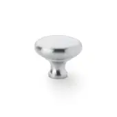 AW836-38-SC - Alexander & Wilks Wade Round Cupboard Knob 38mm - Satin Chrome