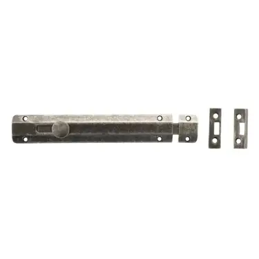 Click Here To Enlarge This Photo Of Atlantic - ASB8DS Solid Brass Surface Door Bolt 8" - Distressed Silver