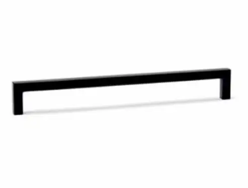 Click Here To Enlarge This Photo Of Atlantic - APH30019SQMB Mitred Pull Handle [Bolt Through] 300mm x 19mm - Matt Black