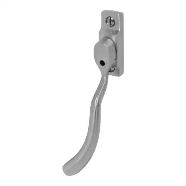 Click Here To Enlarge This Photo Of Pera PER50B Bulb End Window Espagnolette Handle, Left Hand, Satin Chrome (PER50B-LH-SC)