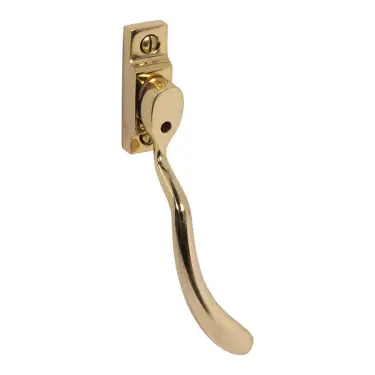 Click Here To Enlarge This Photo Of Pera PER50B Bulb End Window Espagnolette Handle, Right Hand, Polished Brass (PER50B-RH-BP)