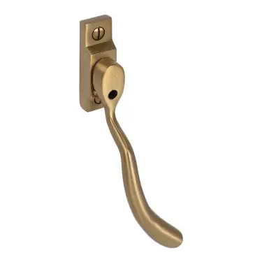 Click Here To Enlarge This Photo Of Pera PER50B Bulb End Window Espagnolette Handle, Right Hand, Satin Brass (PER50B-RH-SB)