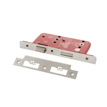 Click Here To Enlarge This Photo Of Atlantic - ALKDINB60SC DIN Mortice Bathroom lock (60mm backset (78mm c/c) - Satin Chrome