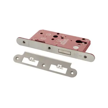 Click Here To Enlarge This Photo Of Atlantic - ALKDINRED60SC DIN Mortice (Radius) Euro Profile Deadlock (60mm backset) - Satin Chrome