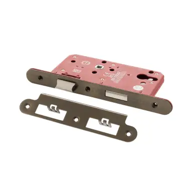 Click Here To Enlarge This Photo Of Atlantic - ALKDINRES60AB DIN Mortice (Radius) Euro Profile Sashlock (60mm backset (72mm c/c) - Antique Brass