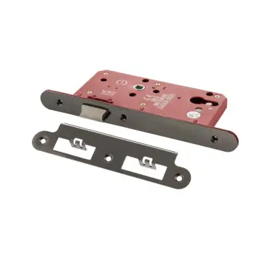 Click Here To Enlarge This Photo Of Atlantic - ALKDINRL60BN DIN Mortice (Radius) Latch 60mm backset) - Black Nickel