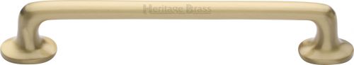Click Here To Enlarge This Photo Of C0376 152-SB Heritage Brass Heritage Cabinet Pull Traditional Design 152mm ctc Satin Brass Finish