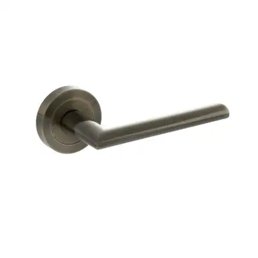Click Here To Enlarge This Photo Of Atlantic - S43RAB STATUS 'Alabama' Lever on Round Rose – Antique Brass
