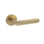 Atlantic - S42RSB STATUS 'Carolina' Lever on Round Rose – Satin Brass