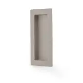 AW911-100-SN - Alexander & Wilks 100mm x 45mm Rectangular Flush Pull - Satin Nickel