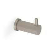 AW776SN - Alexander & Wilks Brunel Reeded Coat Hook - Satin Nickel
