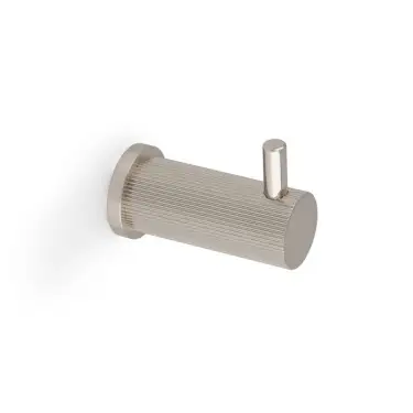 Click Here To Enlarge This Photo Of AW776PNPVD - Alexander & Wilks Brunel Reeded Coat Hook - Polished Nickel PVD