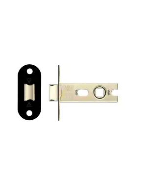 Click Here To Enlarge This Photo Of PRTL64FD-R-PCB - Zoo Hardware Project CE Fire Rated Tubular Latch 64mm (Radius Forend) Powder Coated Black