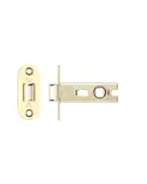 PRTL64FD-R-PVDPB - Zoo Hardware Project CE Fire Rated Tubular Latch 64mm (Radius Forend) PVD Stainless Brass