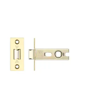 Click Here To Enlarge This Photo Of PRTL64FD-S-PVDPB - Zoo Hardware Project CE Fire Rated Tubular Latch 64mm (Square Forend) PVD Stainless Brass