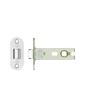 Click Here To Enlarge This Photo Of PRTL76FD-R-SSS - Zoo Hardware Project CE Fire Rated Tubular Latch 76mm (Radius Forend) Satin Stainless Steel