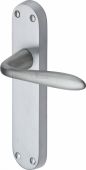 V6054-SC Heritage Brass Door Handle Lever Latch Sutton Design Satin Chrome Finish