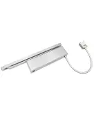 VDC-EMT03-HO/SF-SR-SE - Zoo Hardware Vier Electro Magnetic Overhead Door Closer (Hold Open/Swing Free) Fixed Power Size 3 with Track Arm & Semi Radius Cover - Silver Finish