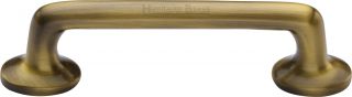 C0376 96-AT Heritage Brass Cabinet Pull Traditional Design 96mm ctc Antique Brass Finish