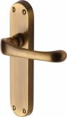 V6060-AT Heritage Brass Door Handle Lever Latch Gloucester Design Antique Brass Finish