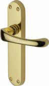 V6060-PB Heritage Brass Door Handle Lever Latch Gloucester Design Polished Brass Finish